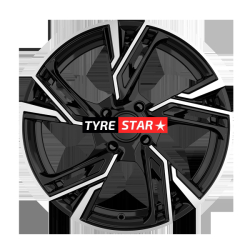 MAM RS5 6,5x16 4x100 ET35 BLACK FRONT POLISH